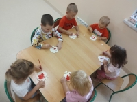 Pierwsze zajęcia plastyczne w Kotkach